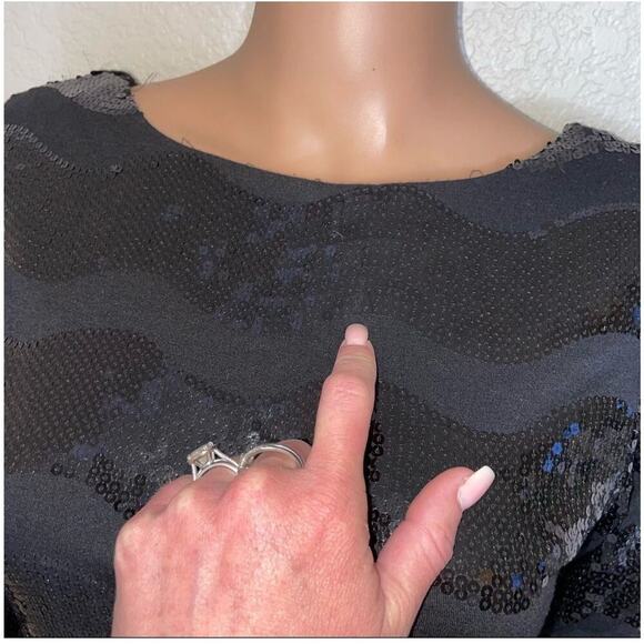 As U Wish Dress Black Night Out Dress Length: Mid-Length SZ SM bodycon - Picture 7 of 10